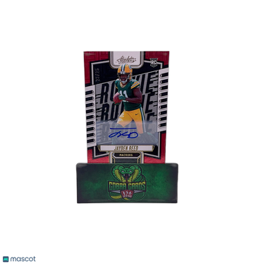 2023 Panini Absolute Football Jayden Reed #118 Red Squares /25 Rookie #