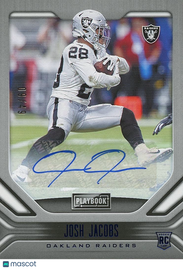 2019 Panini Playbook Josh Jacobs Rookie Panini Authentic