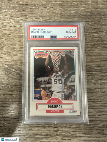 1990 Fleer David Robinson #172 PSA 10