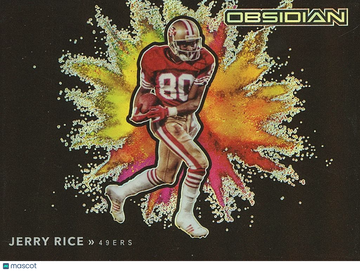 Jerry Rice 2020 Obsidian Black Color Blast SSP CASE HIT San Francisco 49ers