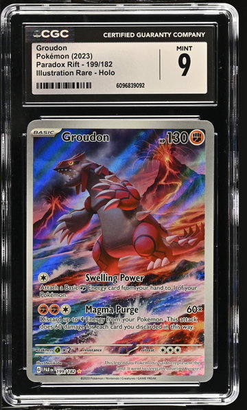 2023 Pokemon #199/182 Groudon Illustration Rare CGC 9