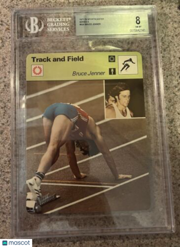 1977-82 Sportscasters - Series 04 - Swedish Caitlyn Jenner #04-24 BGS 8