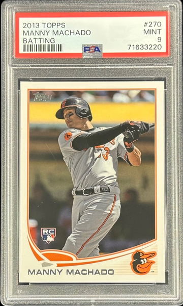 2013 TOPPS #270 MANNY MACHADO RC (BATTING) PSA 9