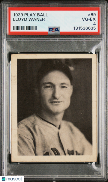 1939 Play Ball Lloyd Waner #89 PSA 4