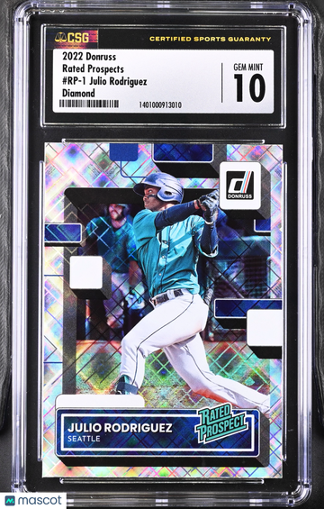 2022 Donruss (Placeholder) Julio Rodriguez #RP-1 Diamond CGC 10