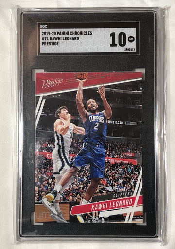 2019-20 PANINI CHRONICLES #71 KAWHI LEONARD  PRESTIGE GEM-MT 10