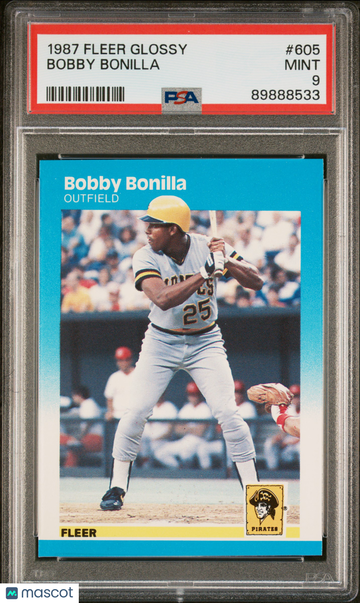 1987 Fleer Glossy Bobby Bonilla #605 PSA 9