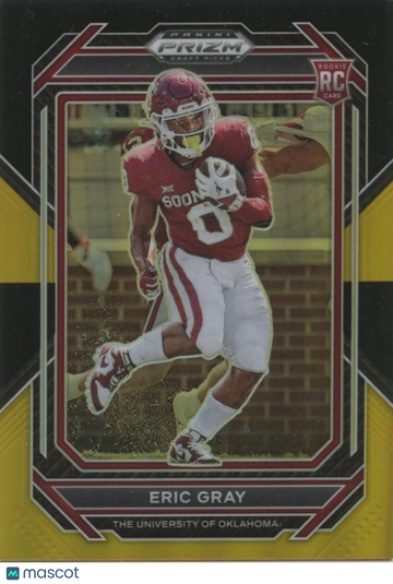 2023 Eric Gray Black Gold Prizm Rookie Panini Authentic