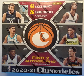 2020-21 Panini Chronicles Basketball Hobby Box