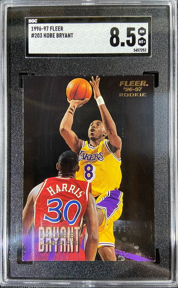 1996-97 Fleer ROOKIE Kobe Bryant SGC 8.5 HOF