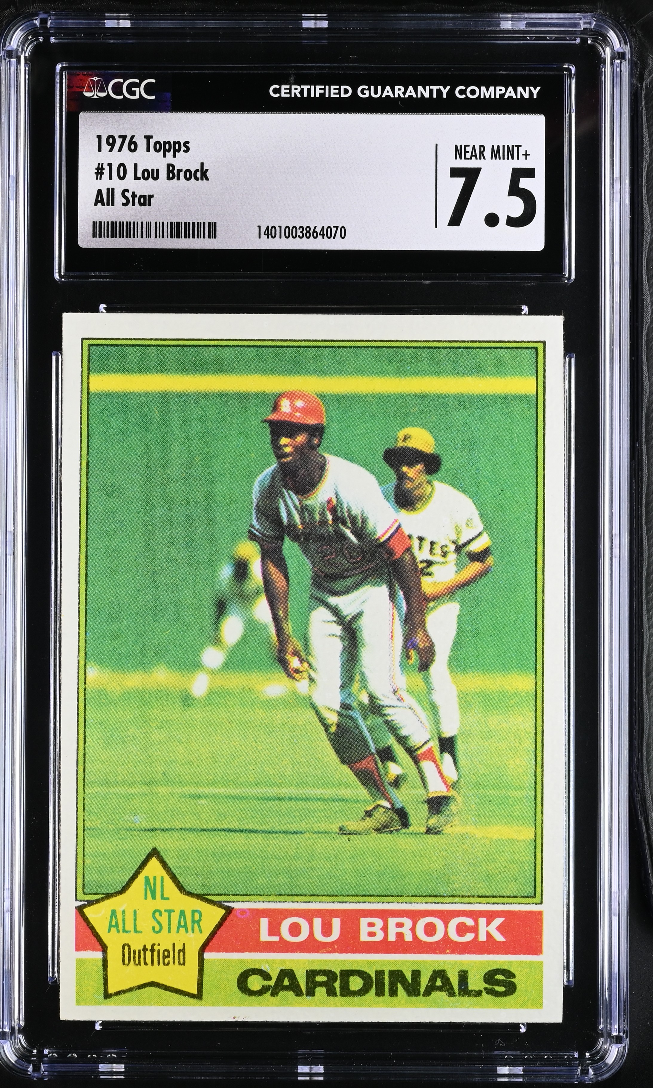 1976 Topps Lou Brock #10 All Star CGC 7.5 P1366