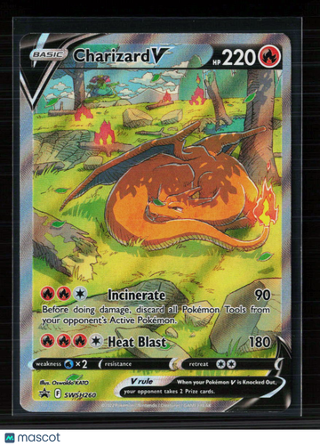 Pokemon 2022 Sword & Shield Charizard V FA #SWSH260
