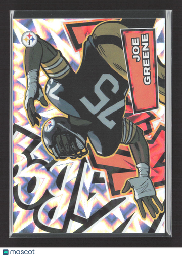 Excellent 2025 Panini Absolute Kaboom Joe Greene #19 Pittsburgh Steelers Football Card