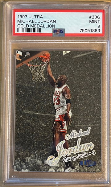 Michael Jordan 1997 Fleer Ultra Good Medallion PSA 9