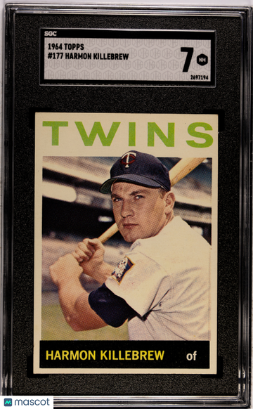 1964 Topps Harmon Killebrew #177 SGC 7