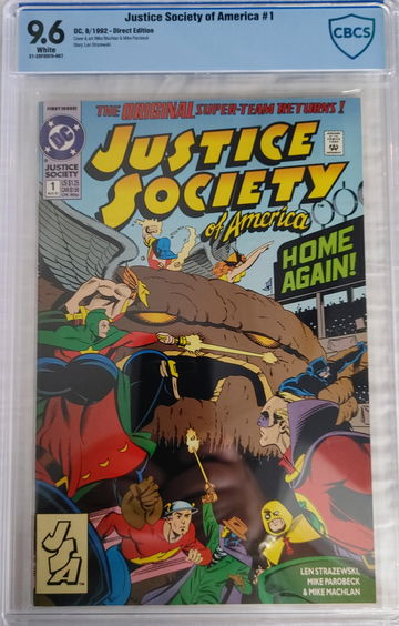 JUSTICE SOCIETY OF AMERICA #1 CBCS 9.6 KEY FIRST DIRECT EDITION