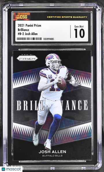 2021 Panini Prizm Josh Allen #B-2 Brilliance CGC 10