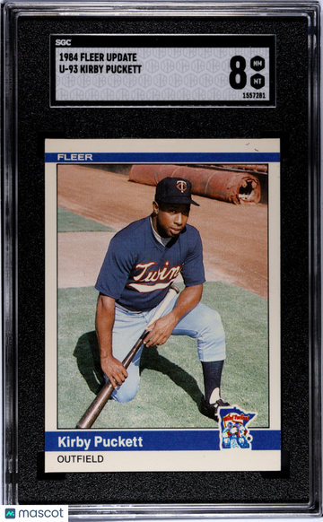 1984 Fleer Update Kirby Puckett #U-93 SGC 8