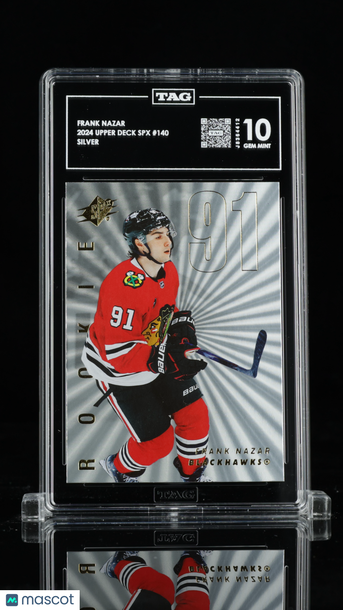 2024 Upper Deck SPx Frank Nazar #140 Silver Rookie TAG 10