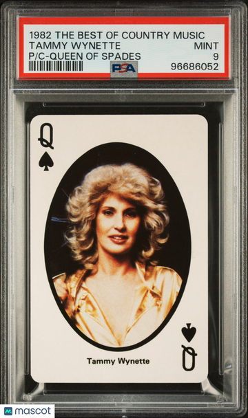 1982 The Best Of Country Music Playing Cards Tammy Wynette PSA 9