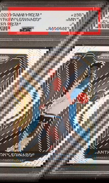 2020 Panini Prizm Anthony Edwards Silver Prizm #258 RC ROOKIE PSA 9