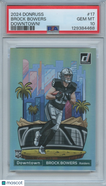 2024 Panini Donruss Brock Bowers #17 [Base] Rookie Insert PSA 10