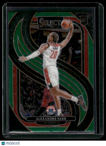2025 Panini Select Basketball Alexandre Sarr #185 Green Stars RC