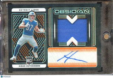 2023 Panini Obsidian Aidan Hutchinson #202 Jersey Autograph /99 RC Memorabilia