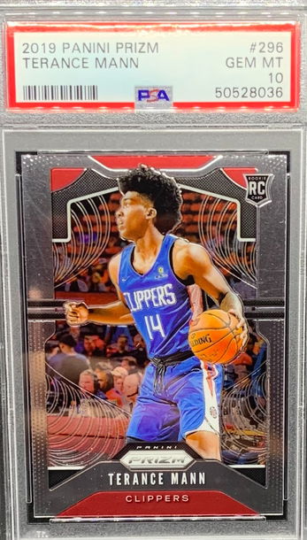 2019 2020 PRIZM TERANCE MANN PSA 10 RC ROOKIE CARD