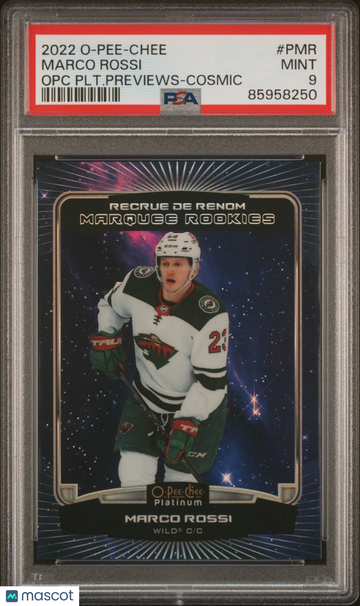 2022-23 Upper Deck O-Pee-Chee Marco Rossi #PMR Cosmic PSA 9