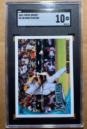 2010 topps update Giancarlo Stanton RC SGC 10