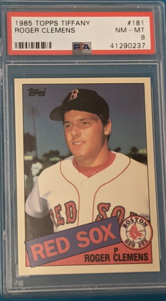 Roger Clemens 1985 Topps Tiffany #181 RC PSA 8 [UNDER GRADED] 