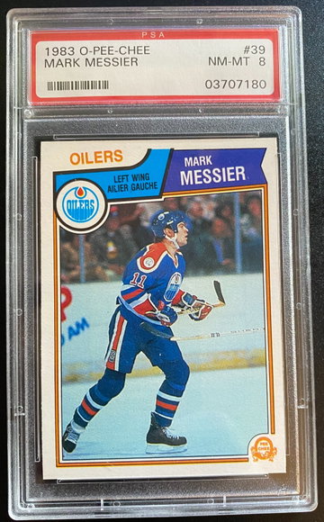 1983 O-Pee-Chee Mark Messier PSA 8