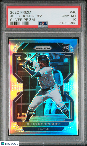 2022 Panini Prizm Julio Rodriguez #40 Silver PSA 10