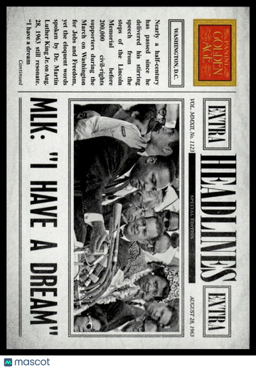 2012 Panini Golden Age Martin Luther King #6 Headlines