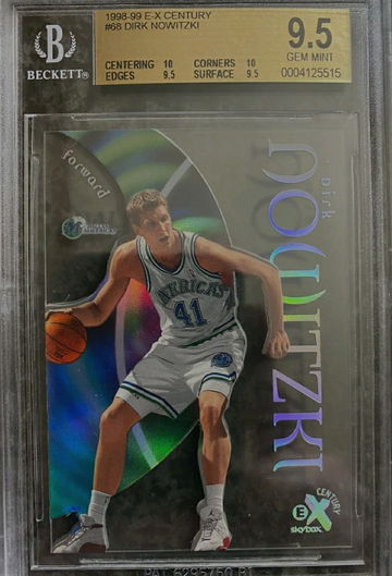 Dirk Nowitzki 1998-99 EX Century RC BGS 9.5++