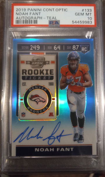 Noah Fant auto /149 psa 10 pop 1