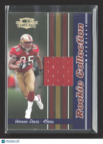 2006 Donruss Playoff Threads Rookie Collection Materials Vernon Davis #RCM-13 Jersey Patch