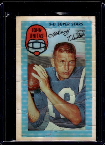 1971 Xograph 3-D Super Stars John Unitas #28