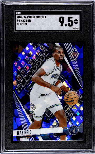 2023-24 Panini Phoenix Blue Ice Naz Reid #5 SGC 9.5