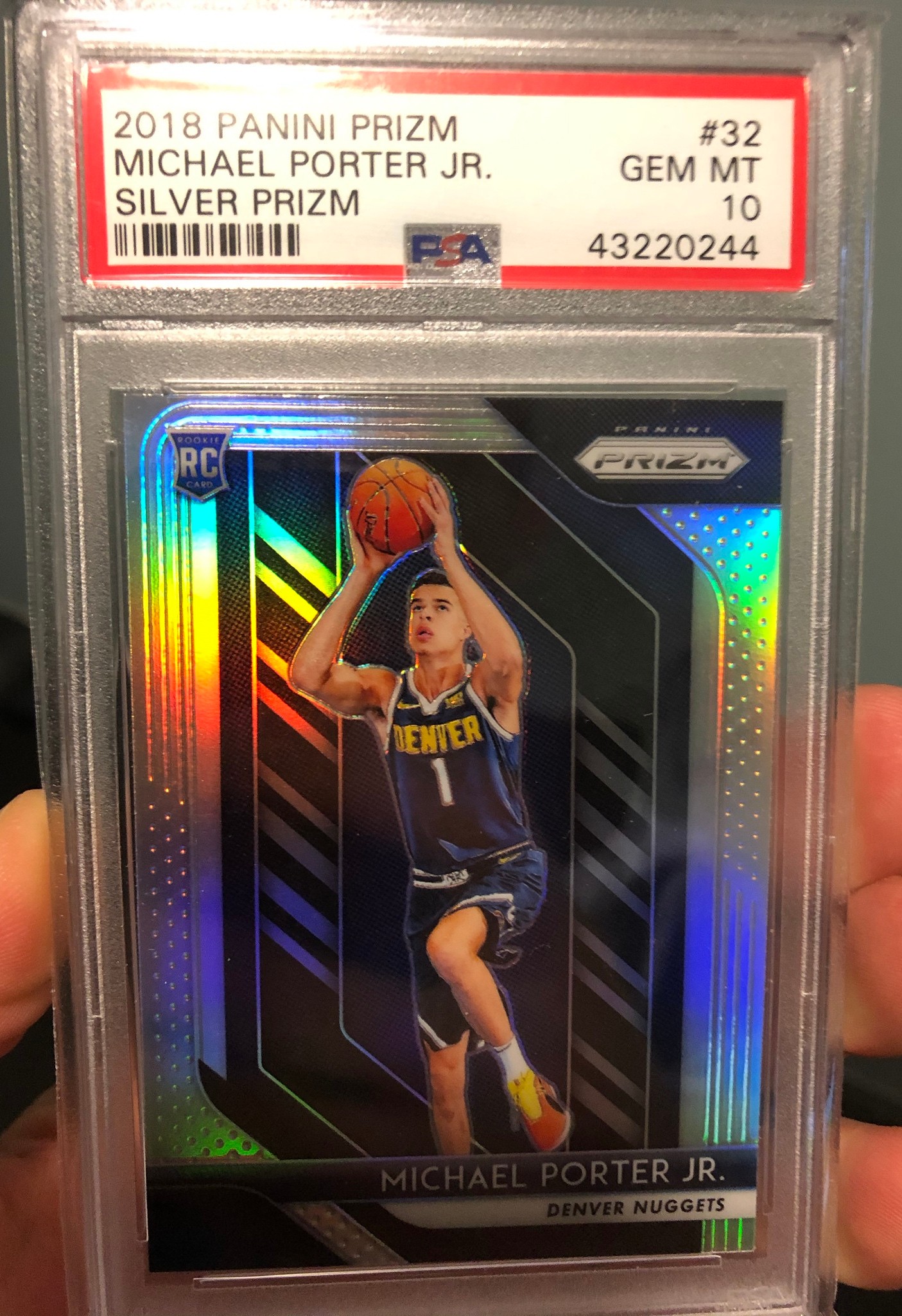 Michael Porter 2018 Prizm Silver PSA 10