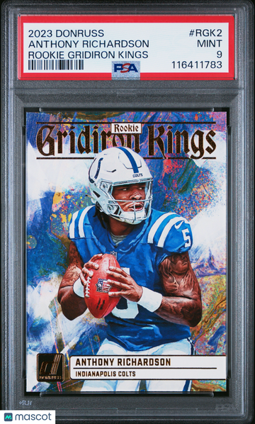 2023 Panini Donruss Rookie Gridiron Kings Anthony Richardson #RGK2 PSA 9