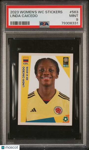 2023 Panini FIFA Women'S World Cup Stickers Linda Caicedo #563 World Cup Stickers PSA 9