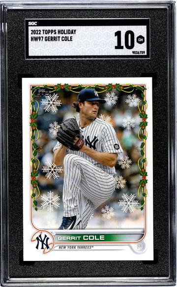 2022 Topps Holiday #HW97 Gerrit Cole SGC 10