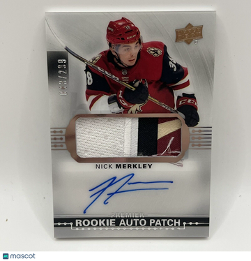 2017-18 Upper Deck Premier Nick Merkley #AR-NM Patch Rookie