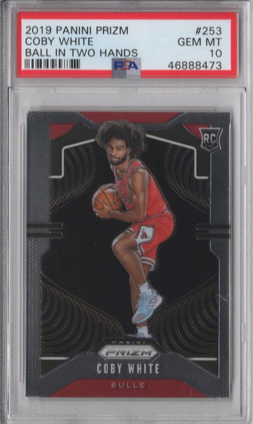 2019 Prizm Coby White Ball In Two Hands PSA 10