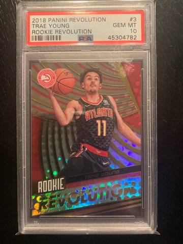 2018 Revolution Trae Young PSA 10 rookie Revolution 