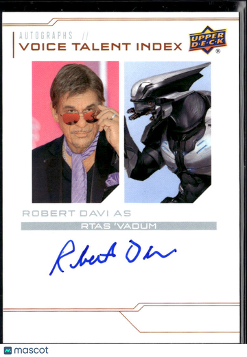 2024 Upper Deck Halo Legacy Collection Voice Talent Index Robert Davi Autograph #VT-RD
