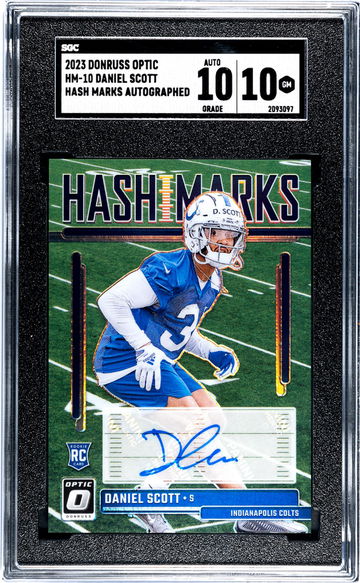 2023 Donruss Optic #HM-10 Daniel Scott Hash Marks SGC 10