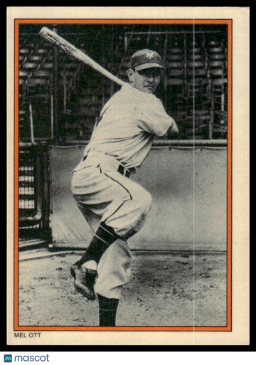 1985 Topps Circle K All Time Home Run Kings Mel Ott #12